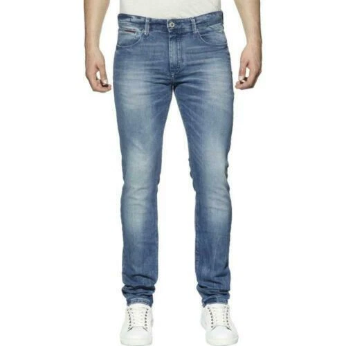 Pantalons bleus Tommy Hilfiger pour homme