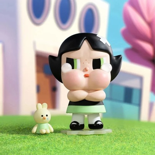 Original Popmart CryBaby x Power Puff Girls Vinyl Plush Toy Hot Trend 2024 Gift - Picture 2 of 27