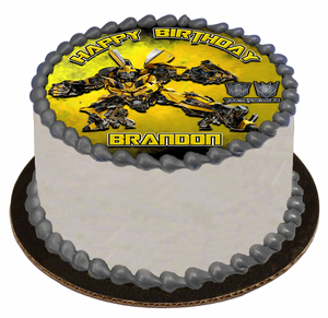 Edible Cake Topper Image Icing Sheet Bumble Bee Transformers Ebay