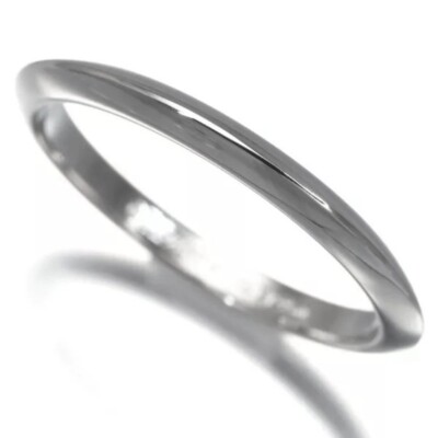 TIFFANY & Co. Platinum 2mm Knife Edge Wedding Band Ring 5 | eBay