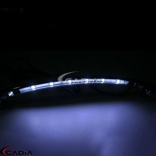 Kit de marco de matrícula curvo de 4"x7" luces LED para Harley Honda Yamaha personalizado - Imagen 10 de 10