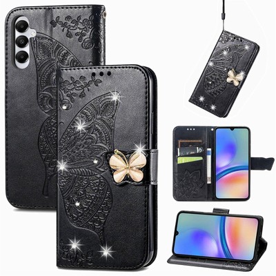 Butterfly Diamond Phone Case For iPhone Huawei Honor Samsung Infinix Tecno itel