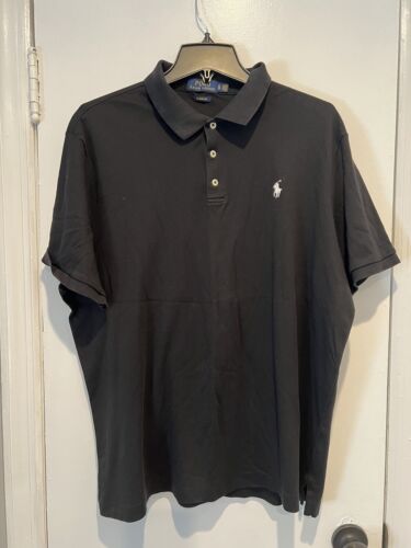 NWOT Polo By Ralph Lauren Classig Fit Polo Black Short Sleeve MenSz XL -FREESHIP - Picture 1 of 5