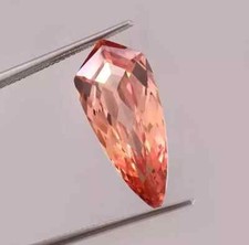 Natural Peach Fancy Cut 20-22Ct Padparadscha Sapphire Loose Gemstone Certified