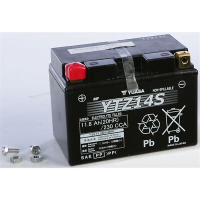 Yuasa Battery YTZ14S Sealed Factory Activated YUAM72Z14