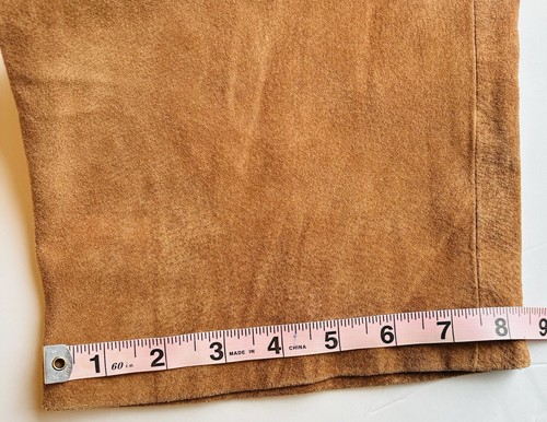 NEW Bagatelle Beige Suede 100% Leather Pants Womens sz 12, NWT, Buttery Soft! - Picture 13 of 15