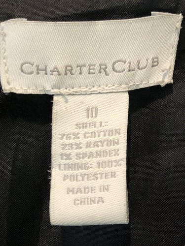 Charter Club Sheath Dress 10 Classic Cotton Career Wear Closet Staple Capsule - Picture 7 of 7