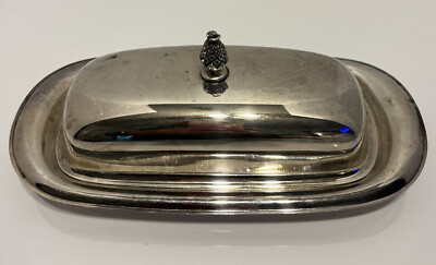 Vintage WM ROGERS Silver Plate Butter Dish #987 | eBay