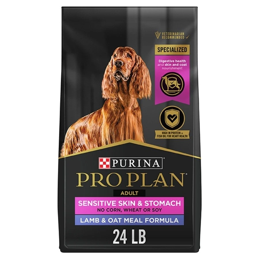 Purina Pro Plan Sensitive Skin Stomach Adult Dry Dog Food - Lamb Oat Meal NWT