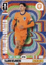 Tijjani Reijnders Limited Edition Panini FIFA 365 2026 Rainbow Foil Card 