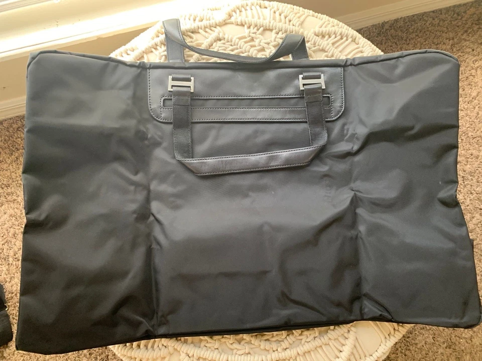 Tumi Nylon Duffel Bag with Leather Accents Pack A Way - Image 3 of 4
