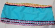 NWOT Pilyq Platinum S Crochet Bandeau Aqua Bikini Swim Top 130057
