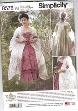 8578 SIMPLICITY - COSTUME: DRESS SKIRT BLOUSE - Sz: 14/16/18/20/22