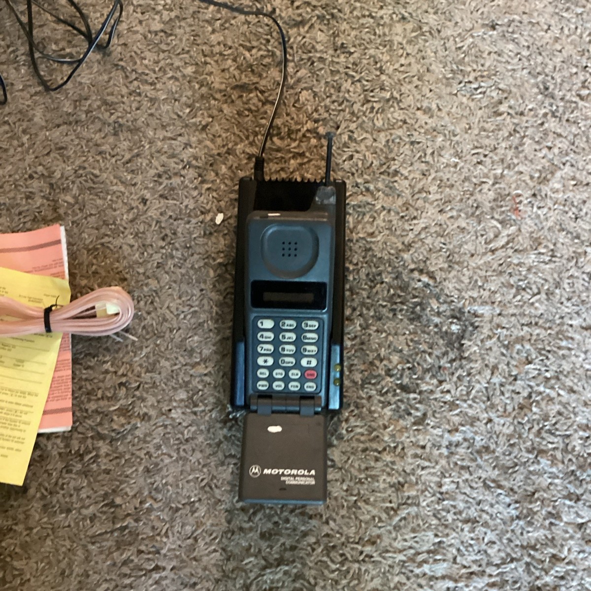 Vintage Motorola MicroTAC DPC 550 Flip Cell Phone (Gray) - For