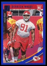 Derrick Nnadi 2018 Donruss Press Proof Blue Rookie Card!!