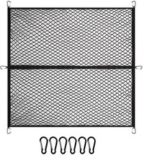 Cargo Net Suitable for Daily Light Loads Mesh Organizer 4'x4' Stretches to 7'x7'