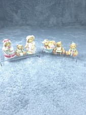 Vintage Cherished Teddies 6 Figurine Lot Priscilla Hillman 1992-1995 Birthday