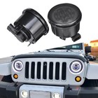 Front Amber LED Turn Signal Lights for Wrangler Jeep JK 2007-2018 (Smoke Lens)