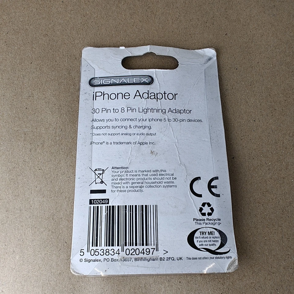 Apple Lightning auf 30 Pin Adapter A1468 Musik iPod iPhone iPad Dock - Bild 2 von 2