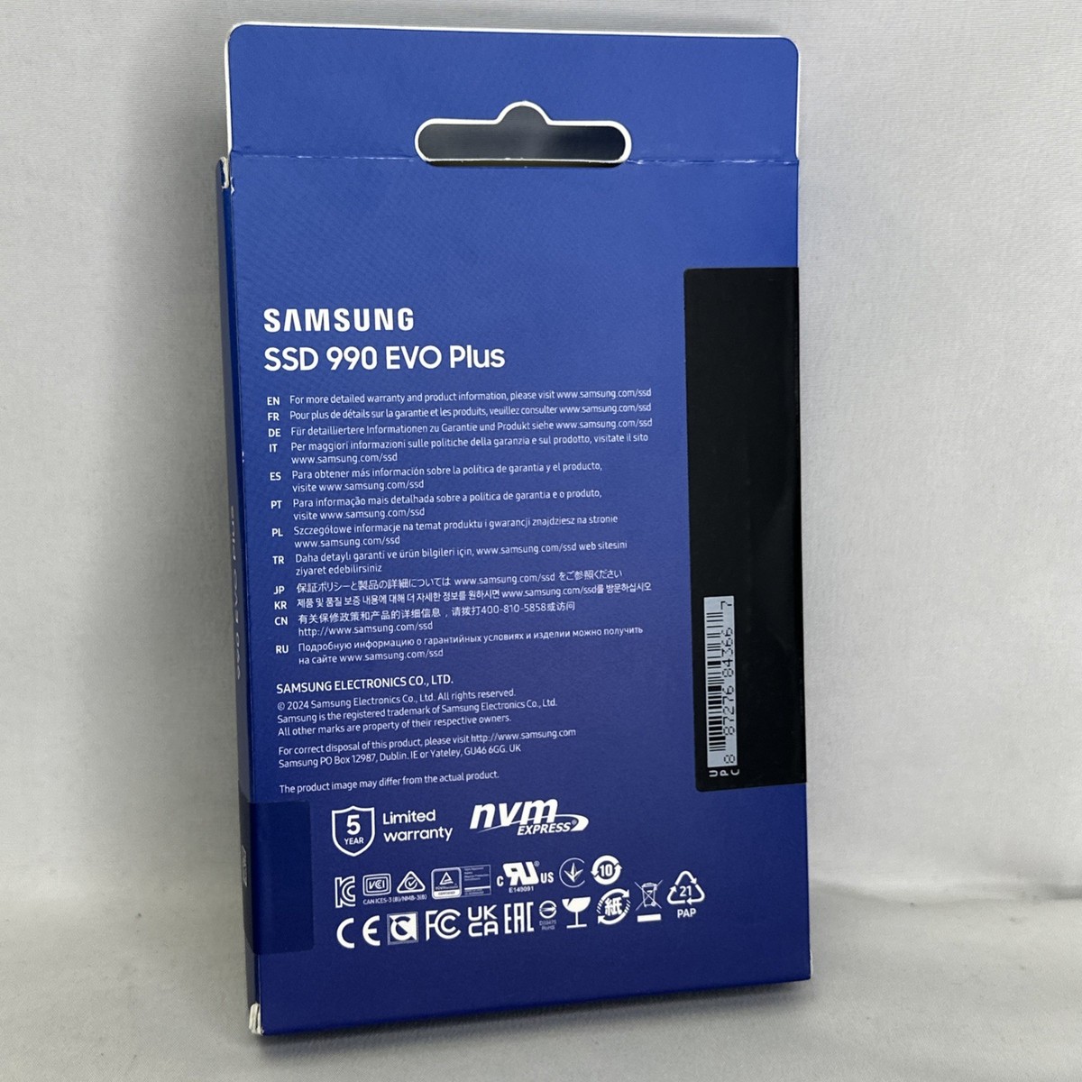 Samsung 990 EVO Plus 4TB SSD M.2 PCI Express NVMe MZ-V9S4T0B/AM