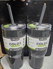 2 X REDUCE Tumbler COLD1 2.0 Stainless Steel 34oz. Cup Sip/Drink/Gulp  OG SMOKE