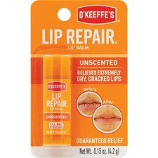O'Keeffe's Original Unflavored Lip Repair, 0.15 Oz. K0700102 O'Keeffe's K0700102