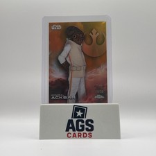 Topps Chrome Star Wars Admiral Ackbar Numbered Card /50