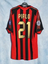 MAGLIA SHIRT ADIDAS AC MILAN 2005-2006 PIRLO 21 HOME UCL ORIGINAL VINTAGE