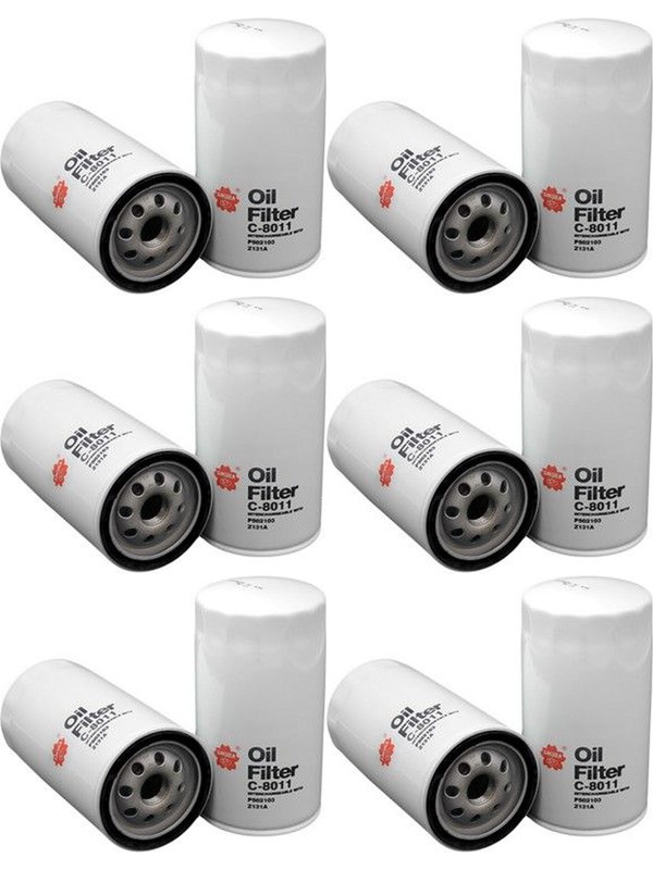 6 x Sakura Spin-On Oil Filter C-8011 fits Toyota 4 Runner 2.2 YN130