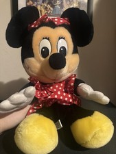 Vintage Minnie Mouse 1980's - 10" Plush Doll Disneyland Disney World