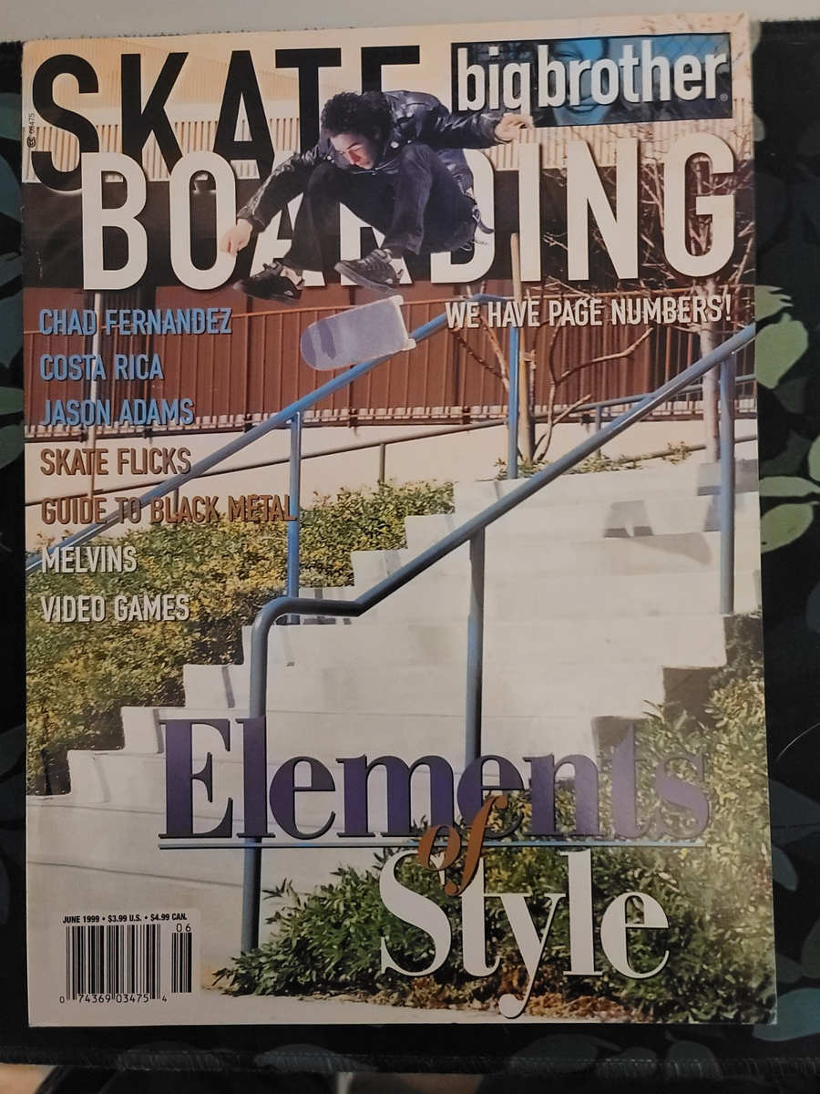 Vintage 1999 Big Brother Skateboard Magazine Issue 45 Good for