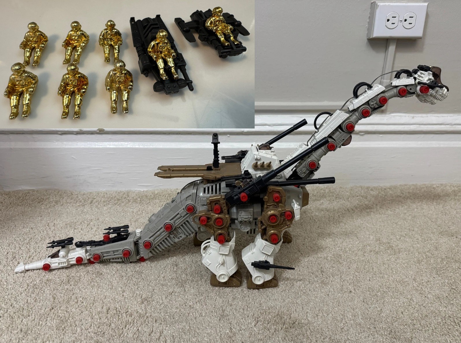 Techno Zoids Battlesaurus Ultrasaurus Kenner Tomy 1994 Complete, I think.