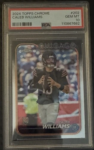 2024 Topps Chrome Caleb Williams Rookie #202 PSA 10 GEM MINT Chicago Bears