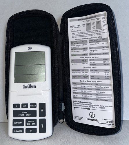 ThermoWorks ChefAlarm Cooking Alarm Timer Thermometer NO Probe