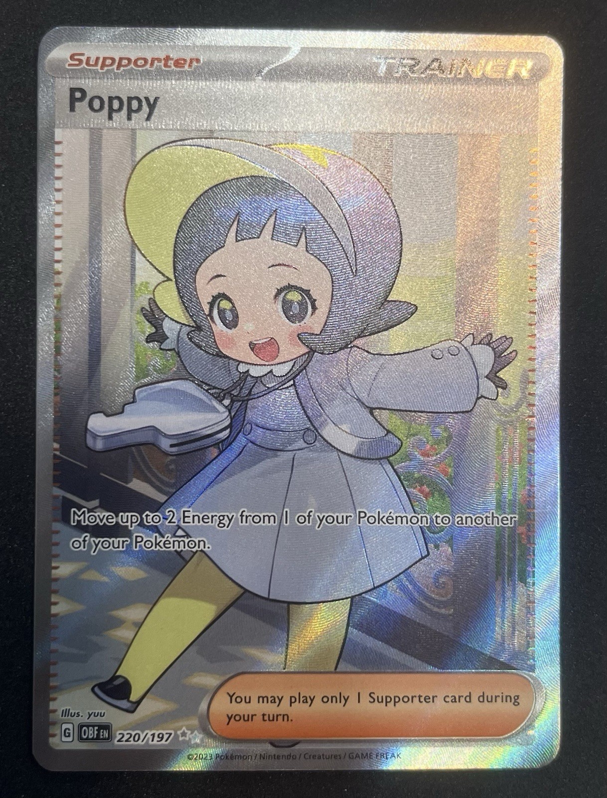 Pokemon TCG Poppy Obsidian Flames 220/197
