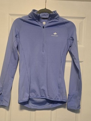 Raidlight Women's Blue Long Sleeve Athletic Pullover Top S 70% Recycled