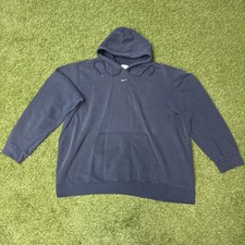 Vintage Nike Center Swoosh Hoodie Sweatshirt Mens Size 2XL XXL 90s Navy Y2K 2000