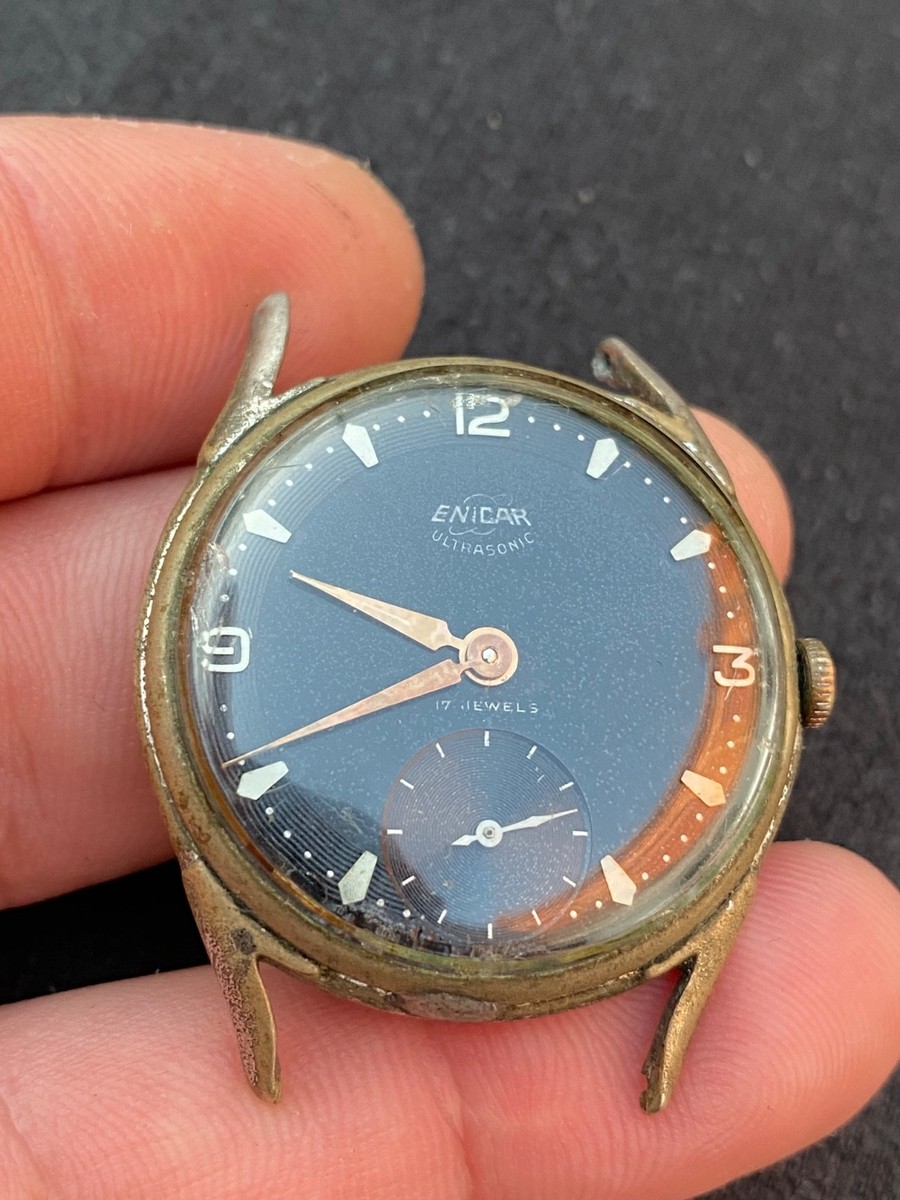 【美品】ENICAR ULTRASONIC 17石　ANTIMAGNETIC vintage watch enicar ultrasonic 17 jewels for parts | eBay