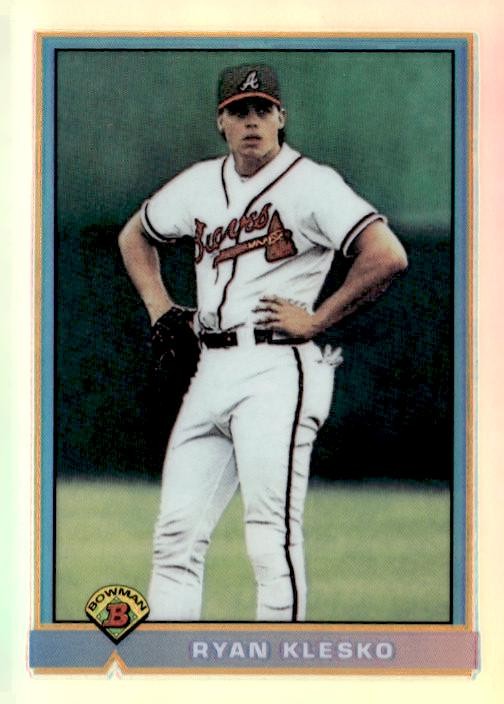1998 Bowman Chrome #31 Ryan Klesko Bowman Rookie Reprints Refractor