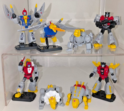 COMBO! Blokees Transformers Galaxy Dinobot MEGA PACK - 8 Figures - BOTH MODES!