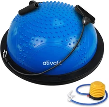 Half Exercise Ball with Massage Granules, Resistance Bands Balance Ball Balance 