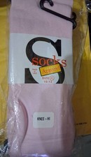 3 Pair Knee-Hi Girls Socks Size M PINK