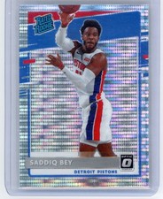 2020 Donruss Optic Saddiq Bey #169 Silver Pulsar Prizm Rated Rookie