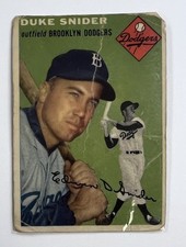 1954 Topps #32 Duke Snider Baseball Card (Dodgers) Laminated LB31-01