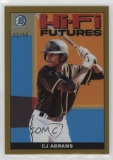 2022 Bowman Hi-Fi Futures Gold Refractor 22/50 CJ Abrams #HIFI-8 04cw