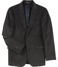 Tommy Hilfiger Mens Corduroy Two Button Blazer Jacket, Grey, 50 Regular
