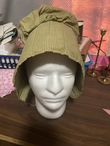 Antique Civil War 1800s SLAT /POKE Bonnet Hat Cap