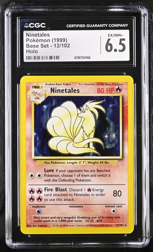 Ninetales graded CGC 6.5 for sale on eBay