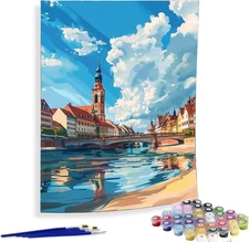 Paint by Numbers Kit DIY Canvas Painting Set for Adults Kids Home Decor Gift DIY