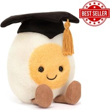 Jellycat Amuseables Boiled Egg Graduate Stuff...
